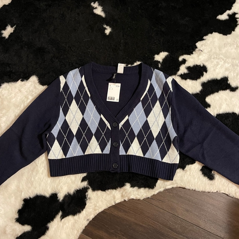 H&M Cropped Cardigan Sweater